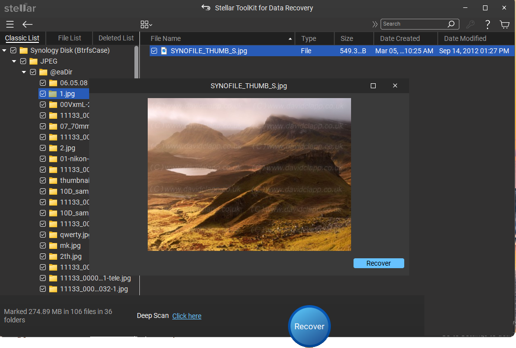 Select the destination path